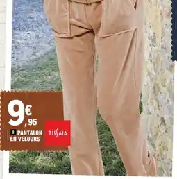 E.Leclerc Tissaia Pantalon en velours offre