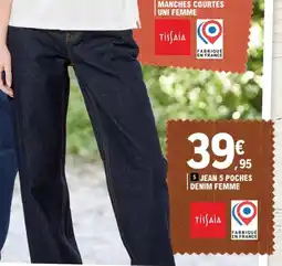 E.Leclerc Jean 5 poches denim femme offre