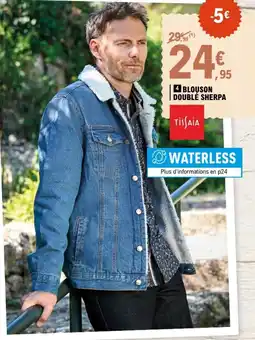 E.Leclerc Blouson double sherpa offre