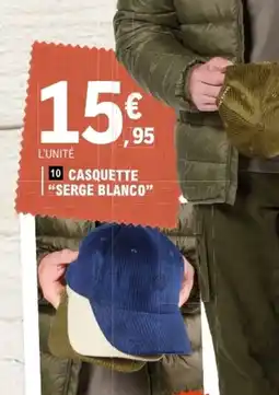 E.Leclerc Casquette serge blanco offre