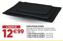 RAGT Jardin & Maison Tapis pour chien offre