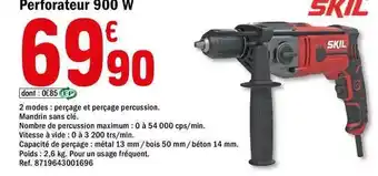 Brico Dépôt Perforateur 900 W Skil offre