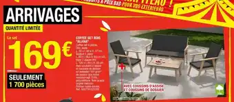 Brico Dépôt Coffee set bois "alana" offre