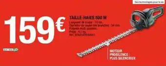 Brico Dépôt Taille-haies 500 w offre