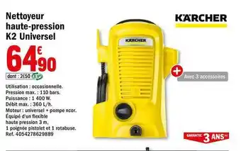 Brico Dépôt Nettoyeur Haute-pression K2 Universel Kärcher offre