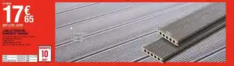 Brico Dépôt Lame de terrasse composite "hudson" offre
