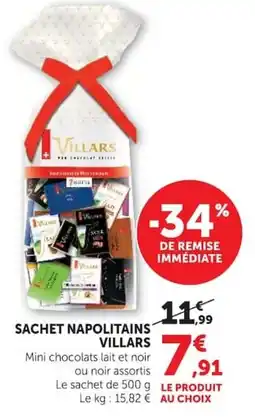 Super U VILLARS Sachet napolitains offre