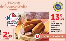 Super U Saucisse de Morveau offre