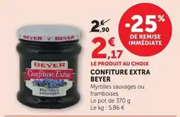 Super U BEYER Confiture Extra offre