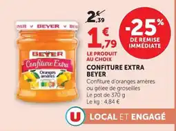 Super U BEYER Confiture Extra offre