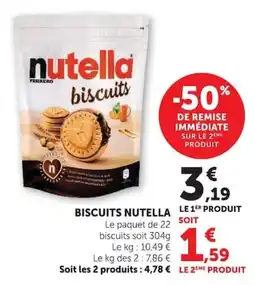Super U Nutella biscuits offre