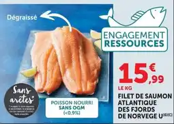 Super U POISSON NOURRI SANS OGM offre