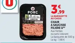 Super U U PORC offre