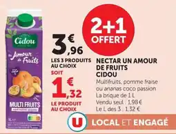 Super U Cidou Nectar un amour de fruits offre