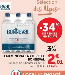 Super U BONNEVAL EAU MINERALE NATURELLE offre