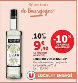 Super U VEDRENNE LIQUEUR DE FLEUR offre