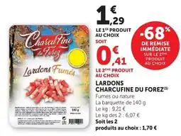 Super U CharcuFine Lardons Fumés offre