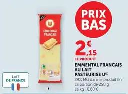 Super U U Emmental français offre