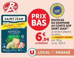 Super U Saint-Jean Ravioles du Dauphine offre