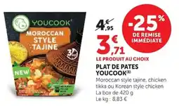 Super U YOUCOOK PLAT DE PATES offre