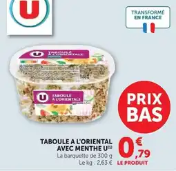 Super U U Taboulé à l'orientale offre
