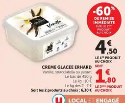 Super U Erhard creme glacee offre