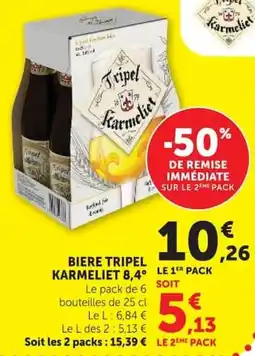 Super U Tripel Karmeliet offre