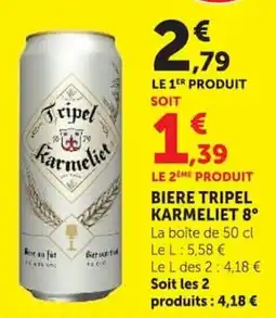 Super U Tripel Karmeliet offre