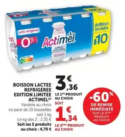 Super U Actimel offre