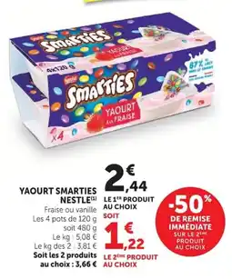 Super U Smarties Yaourt offre