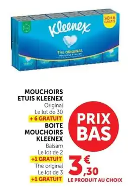 Super U Kleenex Mouchoirs offre