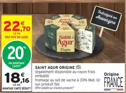 Intermarché Hyper Saint Agur Origine offre