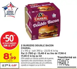 Intermarché Hyper CHARAL Double Bacon offre
