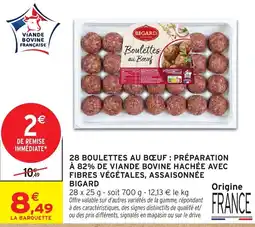 Intermarché Hyper BIGARD Boulettes au Bœuf offre