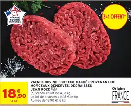 Intermarché Hyper JEAN ROZÉ BIFTECK HACHÉ offre