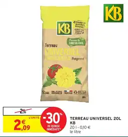 Intermarché Hyper KB Terreau Universel offre