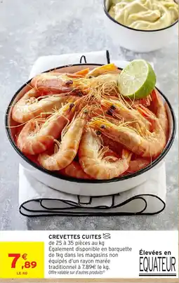 Intermarché Hyper CREVETTES CUITES offre
