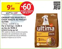 Intermarché Hyper Ultima Croquettes pour petit chien adulte au poulet offre