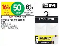 Intermarché Hyper DIM T-SHIRTS offre