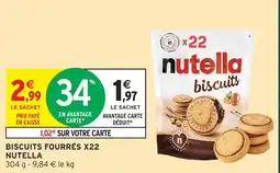 Intermarché Hyper Nutella biscuits offre