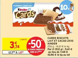 Intermarché Hyper Kinder Cards offre