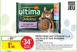 Intermarché Hyper Ultima Pâtée pour chat stérilisé offre
