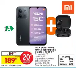 Intermarché Hyper XIAOMI REDMI 15C 5G offre