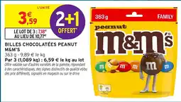 Intermarché Hyper M&M'S BILLES CHOCOLATÉES PEANUT offre
