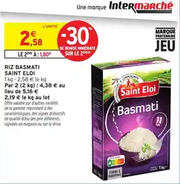 Intermarché Hyper Saint Eloi Riz Basmati offre