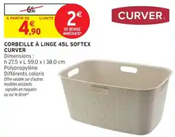 Intermarché Hyper CURVER CORBEILLE À LINGE 45L SOFTTEX offre