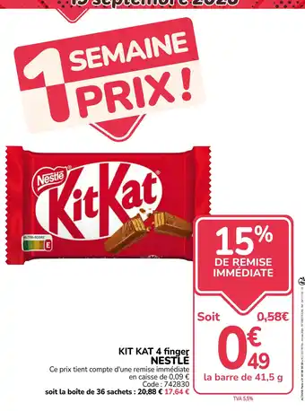 KitKat 4 finger NESTLE