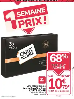 Promocash CARTE NOIRE Café moulu offre