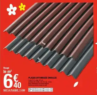 Brico Dépôt Plaque bitumeuse ondulée offre