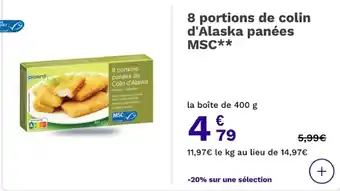 Picard Colin d'Alaska pané